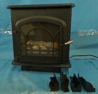 Compact Electric Stove Heater Freestanding style Log flame effect