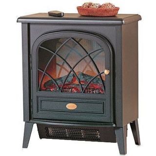   Sub Compact Vent Free Electric Stove Heater 5515 BTU Realistic Flame