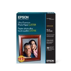 Epson Ultra Premium Photo Paper LUSTER 8 5 x 11 Inches 50 Sheets