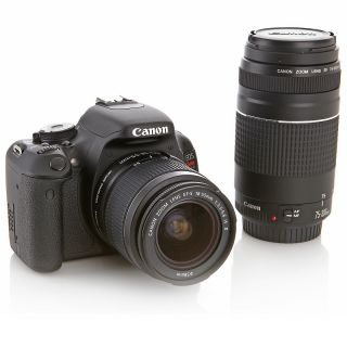  18MP DSLR Camera with 18 55mm and 75 300mm Lenses, Carry Ca
