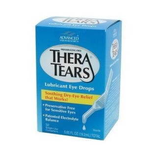 Thera Tears Lubricant Eye Drops 32 Vials 10 Packs