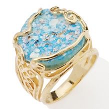 noa zuman jewelry galilee mist roman glass swirl ring $ 79 90