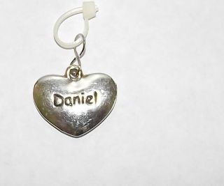 Ganz Puffed Heart Personalized Charms or Pendants Letters D E Names