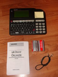 RARE █► Rolodex Electronic 64K Desk Organizer RF 4264 Infrared