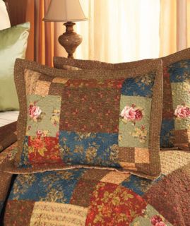  Quilted Bed Pillow Sham 1 Elegant Country Stylish Bedroom