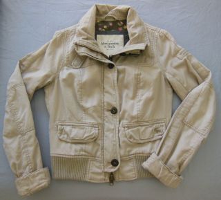 Abercrombie Fitch Ezra Bomber Coat Jacket Size Medium NWT