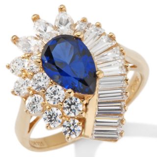  pear cut created sapphire and multicut frame ring rating 3 $ 49 95 s
