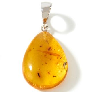 Jewelry Pendants Novelty Age of Amber Honey Amber Insect Sterling