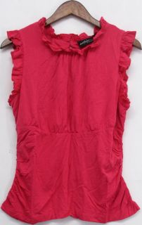 Elisabeth Hasselbeck for Dialogue Sz M Sleeveless Top Bright Pink New