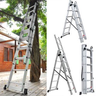 Aluminum Extension Ladder + Loft Step Scaffold A + Folding Adjustable