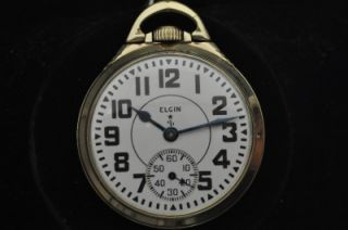 Vintage 16S Elgin 21J B w Raymond Pocketwatch Keeping Time with