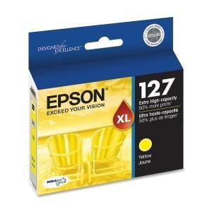 Genuine Epson T127 127 Yellow Printer Ink Workforce 840