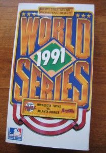 VHS Tape 1991 World Series Minnesota Twins Atlanta Braves Major League