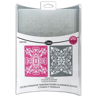 108 7405 sizzix sizzix textured impressions embossing folder 2 pack