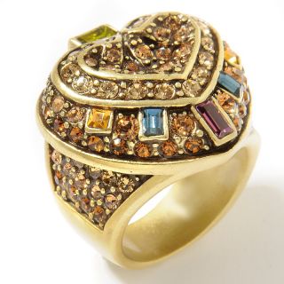 114 892 heidi daus heidi s hearts of gold crystal accented ring note