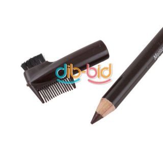 Waterproof Brown Eyebrow Eyeliner Pencil with brush Make Up Tool