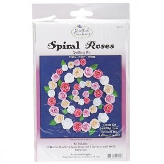 110 0694 quilled creations spiral roses quilling kit white ivory and