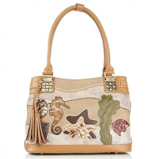 115 553 sharif sharif artisan cutout leather collage tote rating 8 $