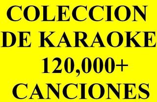 Karaoke en Espanol e Ingles 120,000+ Canciones Pistas CDG MP3+G DJ DJs