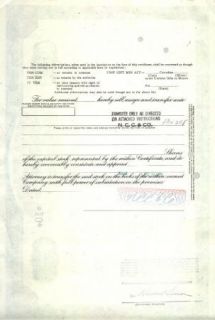 1973 P&LE Pittsburgh & Lake Erie Railroad common stock certificate