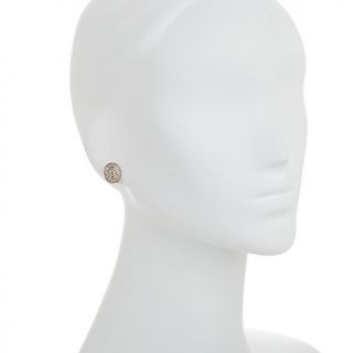 Rarities Carol Brodie Champagne White Diamond Stud Earrings