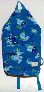 Aeropostale Backpack Book bag Flower Floral Blue Teal turquoise New
