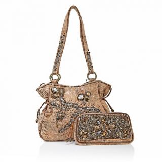 Mary Frances Mary Frances Stardust Beaded Bag with Removable Clutch