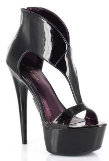 Ellie Shoes Sexy High Heel Black Sandal Platform 6 Heels 609 Wonder