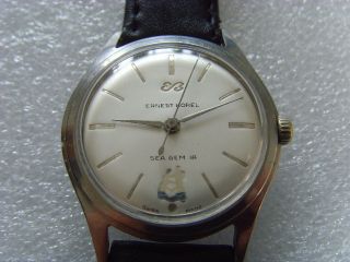 Vintage Swiss Ernest Borel 17J Manual Mens Wristwatch