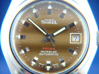Vintage Ernest Borel Ladies Automatic Watch New Old Stock Circa 1970s