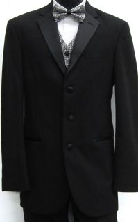 Mens Perry Ellis 3 Button Notch Tuxedo Package Wedding Prom *Free