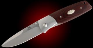 Fallkniven PXL Maroon Micarta Folding Knife PXLMM New