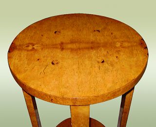ART DECO style Elm wood SIDE OCCASIONAL TABLE