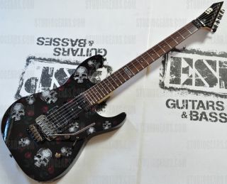 ESP LTD M 200SR Skull N Rose Guitar with George Lynch Signature