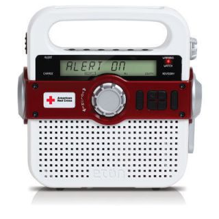 ETON GRUNDIG FR370 AMERICAN RED CROSS DIGITAL AM FM WEATHER RADIO