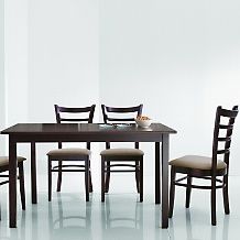 keitaro 5 piece modern dining set dark brown $ 429 95