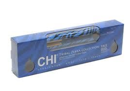 Brand New Chi Blue Zebra Collection Hairstyling Flat Iron