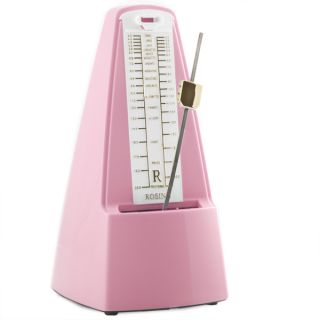 Pink Traditional Wind Up Mechanical Pyramid Shape Pendulum Metronome