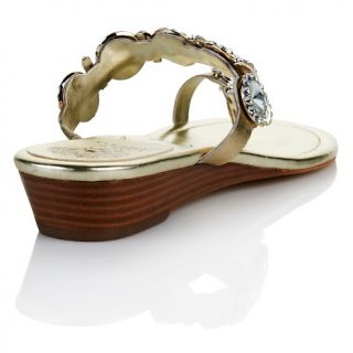Vince Camuto Imanal Jeweled Leather Thong Sandal