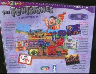 The Flintstones Family Fun Pack PC CD 6 Kids Games