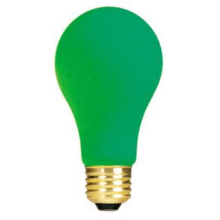 Box of 12pcs A19 25 watt Ceramic Green Light Bulb