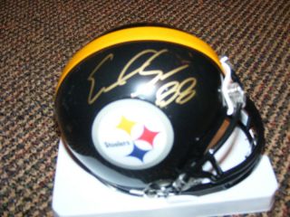 Emmanuel Sanders Signed Mini Helmet Pittsburgh Steelers