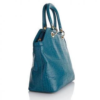Handbags and Luggage Satchels Barr + Barr Croco Embossed Leather