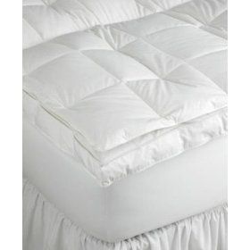 Charter Club Vail White Queen Down Top Featherbed