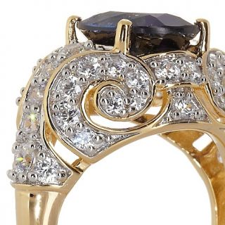 Victoria Wieck 5.42ct Absolute™ and Created Sapphire Dome Ring at