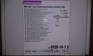 Mic Key Low Profile Gastrostomy Feeding Tube 14FR 1 2cm