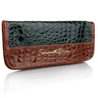 171 196 samantha brown croco embossed passport wallet with tags rating