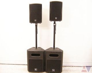 EV SB2A ZX1 90 4 12in Power Subs and 8in Two Way Speaker Package