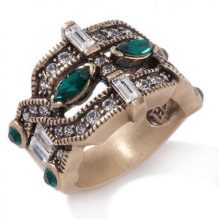 104 191 heidi daus it s a fine line emerald color and clear crystal