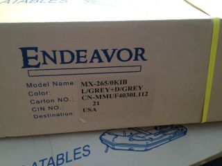 New 8 8 Inflatable Boat by Endeavor Roll Up High Pressure Air Floor